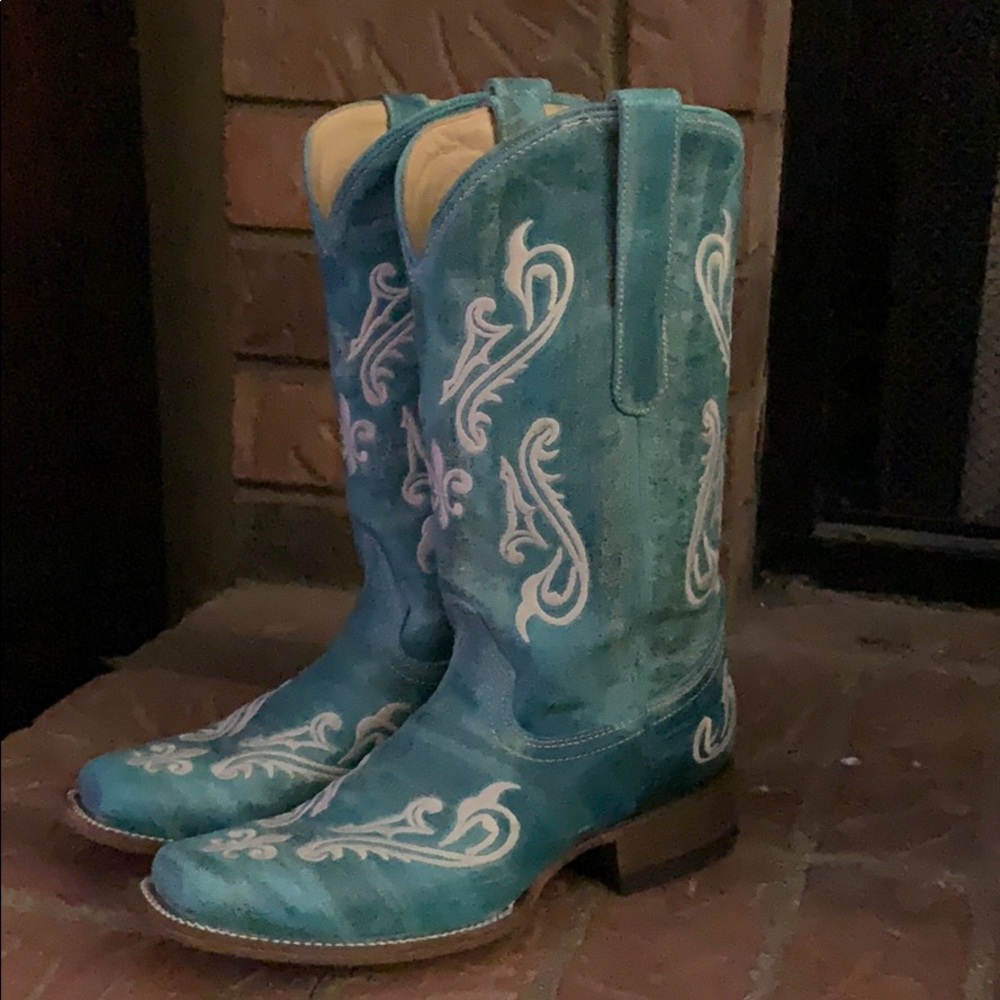 Turquoise Corral Boots